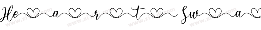 Heart Swash Tail字体转换 Heart Swash Tail字体转换
